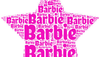 Text Girl Name Star Silhouette Barbie PNG