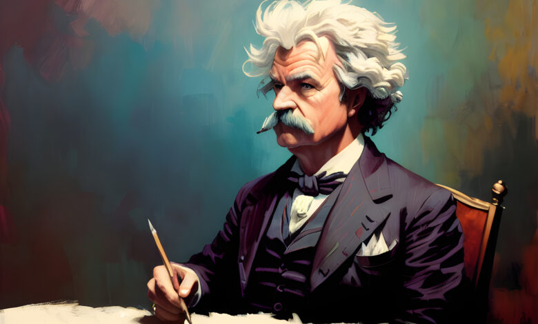 Mark Twain in various colorways