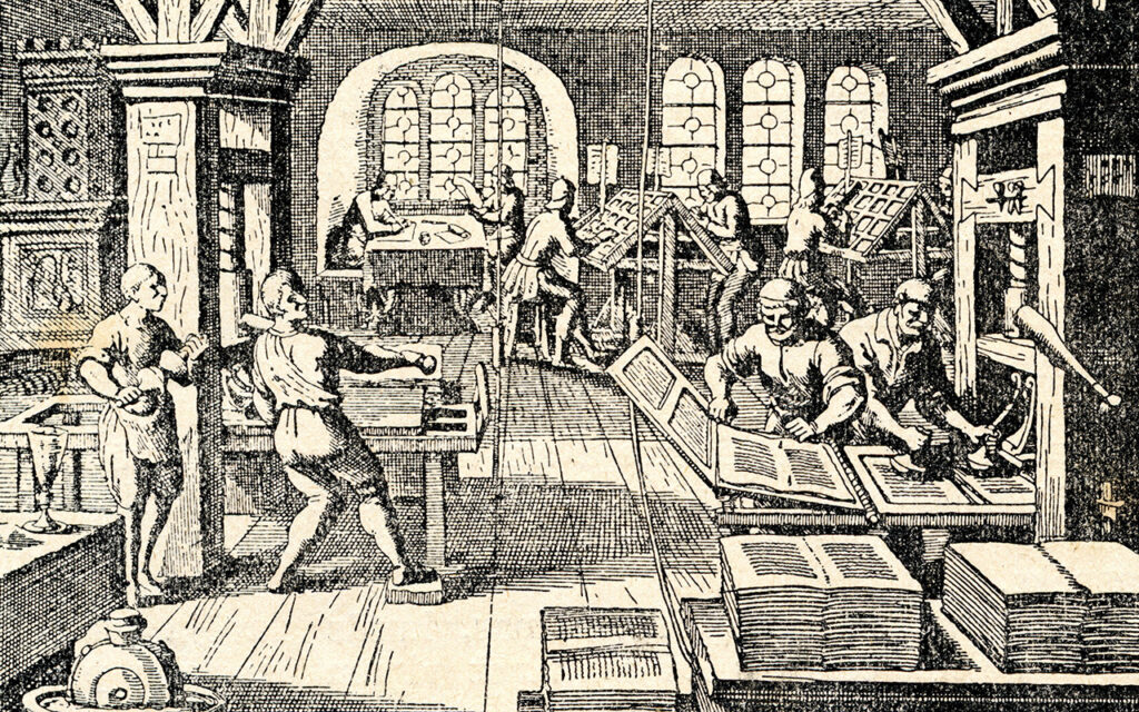 Art of printing press machinery