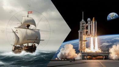 Sea exploration and space exploration